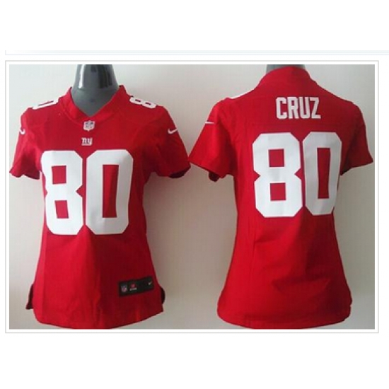 Womens NEW Giants #80 Victor Cruz Red NFL Elite Jersey Womens NEW Giants #80 Victor Cruz Red NFL Elite Jersey