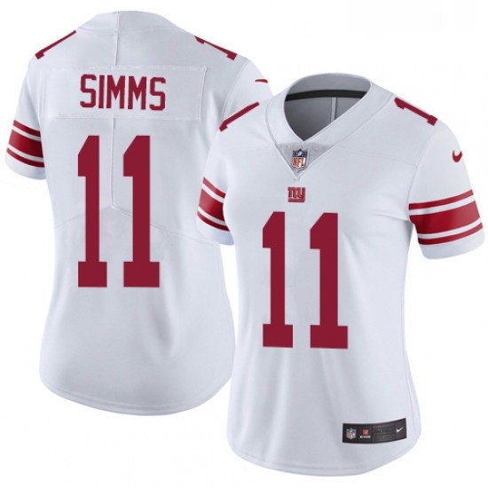 Womens Nike New York Giants 11 Phil Simms White Vapor Untouchable Limited Player NFL Jersey Womens Nike New York Giants 11 Phil Simms White Vapor Untouchable Limited Player NFL Jersey