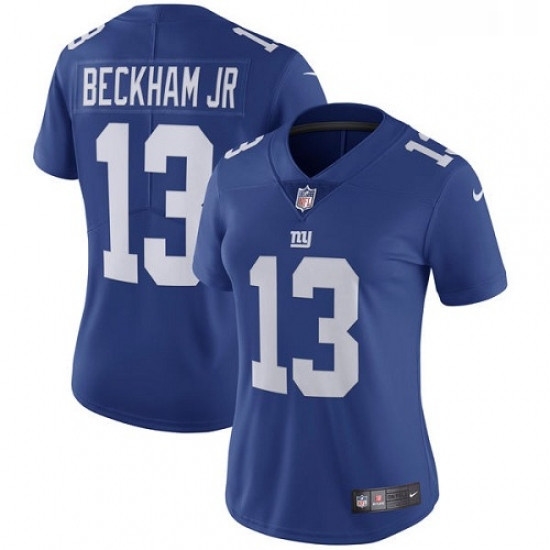 Womens Nike New York Giants 13 Odell Beckham Jr Royal Blue Team Color Vapor Untouchable Limited Player NFL Jersey Womens Nike New York Giants 13 Odell Beckham Jr Royal Blue Team Color Vapor Untouchable Limited Player NFL Jersey