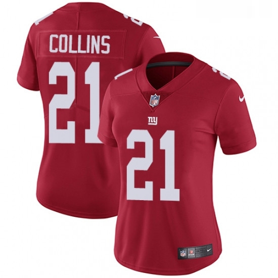 Womens Nike New York Giants 21 Landon Collins Red Alternate Vapor Untouchable Limited Player NFL Jersey Womens Nike New York Giants 21 Landon Collins Red Alternate Vapor Untouchable Limited Player NFL Jersey
