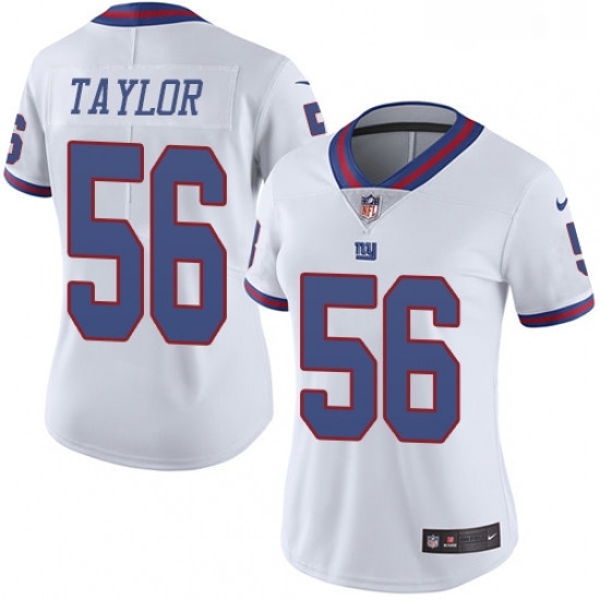 Womens Nike New York Giants 56 Lawrence Taylor Limited White Rush Vapor Untouchable NFL Jersey Womens Nike New York Giants 56 Lawrence Taylor Limited White Rush Vapor Untouchable NFL Jersey