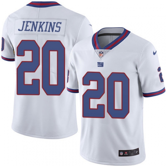 Giants 20 Janoris Jenkins White Youth Stitched Football Limited Rush Jersey Giants 20 Janoris Jenkins White Youth Stitched Football Limited Rush Jersey