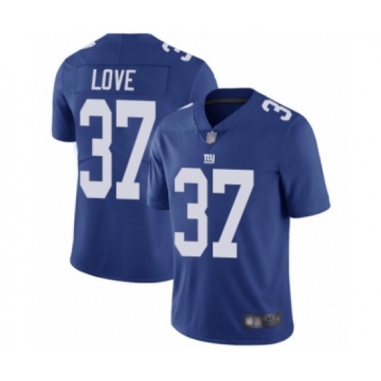 Youth New York Giants #37 Julian Love Royal Blue Team Color Vapor Untouchable Limited Player Football Jersey Youth New York Giants #37 Julian Love Royal Blue Team Color Vapor Untouchable Limited Player Football Jersey