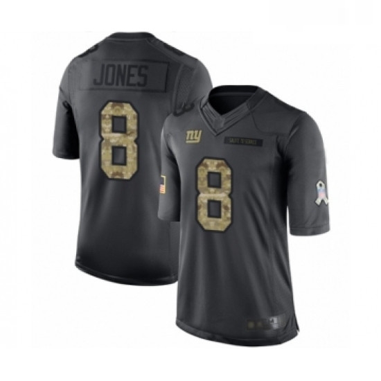 Youth New York Giants 8 Daniel Jones Limited Black 2016 Salute to Service Football Jersey Youth New York Giants 8 Daniel Jones Limited Black 2016 Salute to Service Football Jersey
