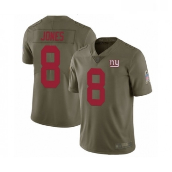 Youth New York Giants 8 Daniel Jones Limited Olive 2017 Salute to Service Football Jersey Youth New York Giants 8 Daniel Jones Limited Olive 2017 Salute to Service Football Jersey