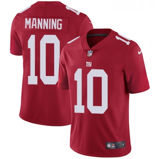Youth Nike New York Giants 10 Eli Manning Red Alternate Vapor Untouchable Limited Player NFL Jersey Youth Nike New York Giants 10 Eli Manning Red Alternate Vapor Untouchable Limited Player NFL Jersey