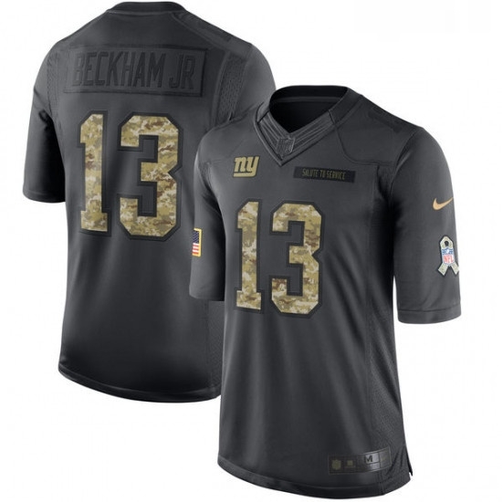 Youth Nike New York Giants 13 Odell Beckham Jr Limited Black 2016 Salute to Service NFL Jersey Youth Nike New York Giants 13 Odell Beckham Jr Limited Black 2016 Salute to Service NFL Jersey