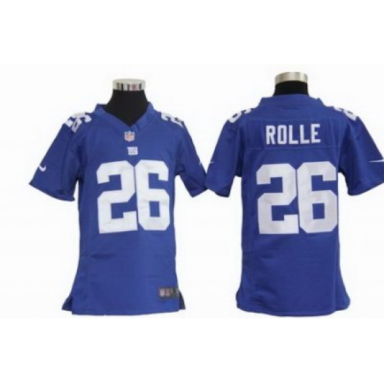 Youth Nike New York Giants #26 Antrel Rolle blue Jerseys Youth Nike New York Giants #26 Antrel Rolle blue Jerseys
