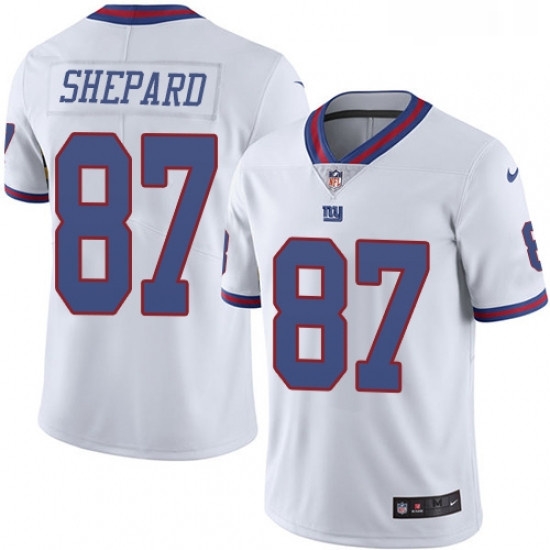Youth Nike New York Giants 87 Sterling Shepard Limited White Rush Vapor Untouchable NFL Jersey Youth Nike New York Giants 87 Sterling Shepard Limited White Rush Vapor Untouchable NFL Jersey