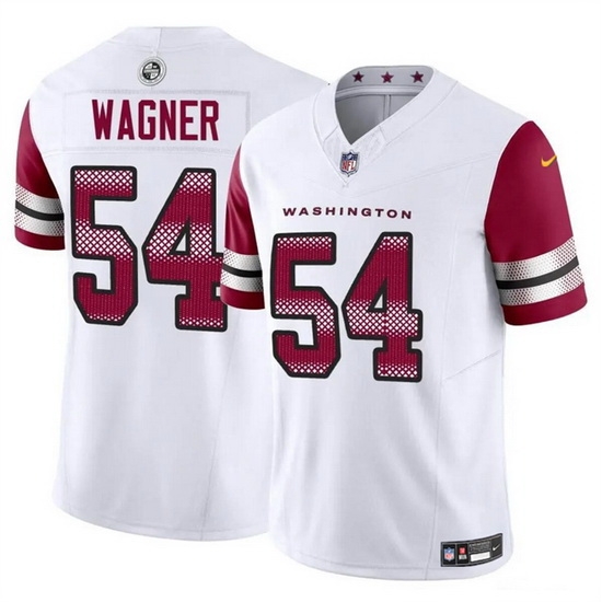 Men Washington Commanders 54 Bobby Wagner White 2023 F U S E Vapor Limited Stitched Football Jersey Men Washington Commanders 54 Bobby Wagner White 2023 F U S E Vapor Limited Stitched Football Jersey