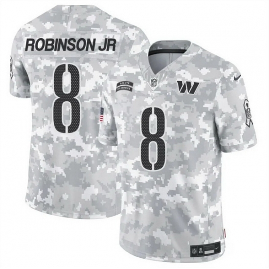 Men Washington Commanders 8 Brian Robinson Jr 2024 F U S E Arctic Camo Salute To Service Limited Stitched Football Jersey Men Washington Commanders 8 Brian Robinson Jr 2024 F U S E Arctic Camo Salute To Service Limited Stitched Football Jersey