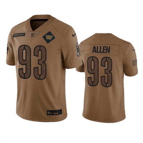 Men Washington Commanders 93 Jonathan Allen 2023 Brown Salute To Service Limited Stitched Football Jersey Men Washington Commanders 93 Jonathan Allen 2023 Brown Salute To Service Limited Stitched Football Jersey