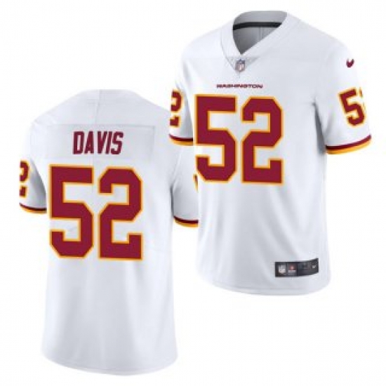 Men Washington Football Team 52 Jamin Davis White Vapor Untouchable Limited Stitched Jersey Men Washington Football Team 52 Jamin Davis White Vapor Untouchable Limited Stitched Jersey