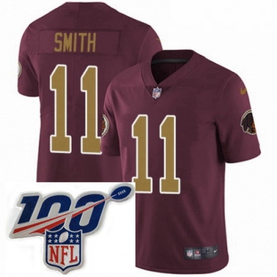 Mens Nike Washington Redskins 11 Alex Smith Burgundy RedGold Number Alternate 80TH Anniversary Vapor Untouchable Limited Stitched 100th anniversary Neck Pa Mens Nike Washington Redskins 11 Alex Smith Burgundy RedGold Number Alternate 80TH Anniversary Vapor Untouchable Limited Stitched 100th anniversary Neck Pa