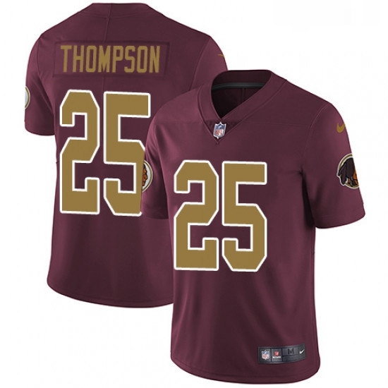Mens Nike Washington Redskins 25 Chris Thompson Burgundy RedGold Number Alternate 80TH Anniversary Vapor Untouchable Limited Player NFL Jersey Mens Nike Washington Redskins 25 Chris Thompson Burgundy RedGold Number Alternate 80TH Anniversary Vapor Untouchable Limited Player NFL Jersey