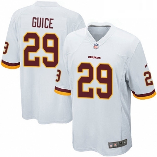 Mens Nike Washington Redskins 29 Derrius Guice Game White NFL Jersey Mens Nike Washington Redskins 29 Derrius Guice Game White NFL Jersey