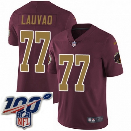 Mens Nike Washington Redskins 77 Shawn Lauvao Burgundy RedGold Number Alternate 80TH Anniversary Vapor Untouchable Limited Stitched 100th anniversary Neck Mens Nike Washington Redskins 77 Shawn Lauvao Burgundy RedGold Number Alternate 80TH Anniversary Vapor Untouchable Limited Stitched 100th anniversary Neck