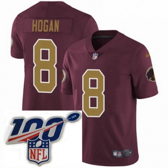 Mens Nike Washington Redskins 8 Kevin Hogan Burgundy RedGold Number Alternate 80TH Anniversary Vapor Untouchable Limited Stitched 100th anniversary Neck Pa Mens Nike Washington Redskins 8 Kevin Hogan Burgundy RedGold Number Alternate 80TH Anniversary Vapor Untouchable Limited Stitched 100th anniversary Neck Pa