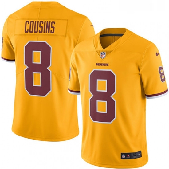 Mens Nike Washington Redskins 8 Kirk Cousins Limited Gold Rush Vapor Untouchable NFL Jersey Mens Nike Washington Redskins 8 Kirk Cousins Limited Gold Rush Vapor Untouchable NFL Jersey
