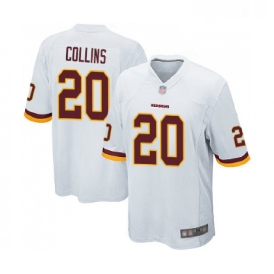 Mens Washington Redskins 20 Landon Collins Game White Football Jersey Mens Washington Redskins 20 Landon Collins Game White Football Jersey