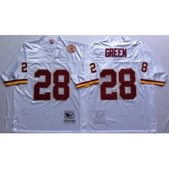 Mitchell And Ness Redskins #28 Darrell Green white Throwback Stitched NFL Jersey Mitchell And Ness Redskins #28 Darrell Green white Throwback Stitched NFL Jersey