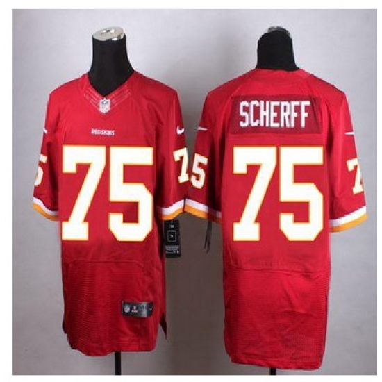 New Washington Redskins #75 Brandon Scherff Burgundy Red Team Color Men Stitched NFL Elite jersey New Washington Redskins #75 Brandon Scherff Burgundy Red Team Color Men Stitched NFL Elite jersey