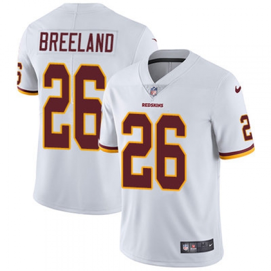Nike Redskins #26 Bashaud Breeland White Mens Stitched NFL Vapor Untouchable Limited Jersey Nike Redskins #26 Bashaud Breeland White Mens Stitched NFL Vapor Untouchable Limited Jersey