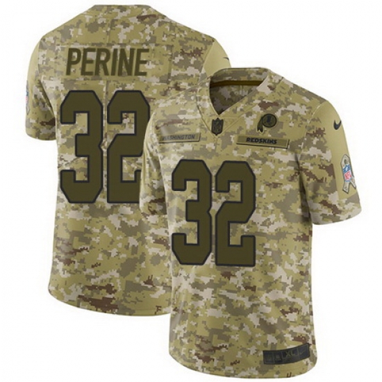 Nike Redskins #32 Samaje Perine Camo Mens Stitched NFL Limited 2018 Salute To Service Jersey Nike Redskins #32 Samaje Perine Camo Mens Stitched NFL Limited 2018 Salute To Service Jersey