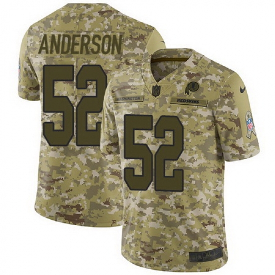 Nike Redskins #52 Ryan Anderson Camo Mens Stitched NFL Limited 2018 Salute To Service Jersey Nike Redskins #52 Ryan Anderson Camo Mens Stitched NFL Limited 2018 Salute To Service Jersey