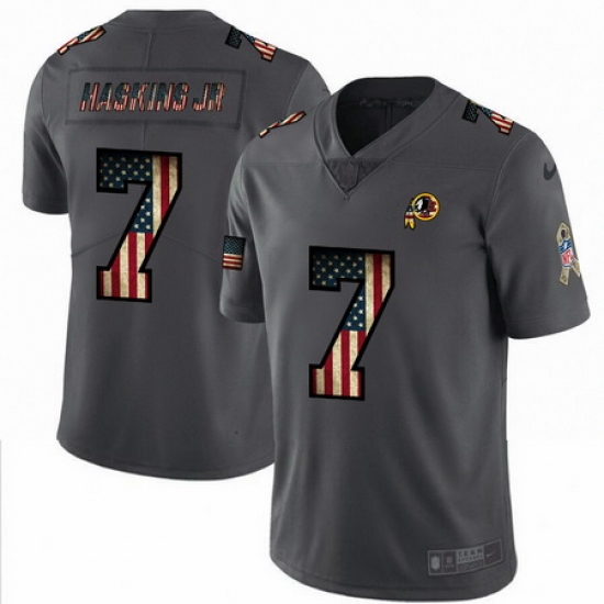 Nike Redskins 7 Dwayne Haskins Jr 2019 Salute To Service USA Flag Fashion Limited Jersey Nike Redskins 7 Dwayne Haskins Jr 2019 Salute To Service USA Flag Fashion Limited Jersey