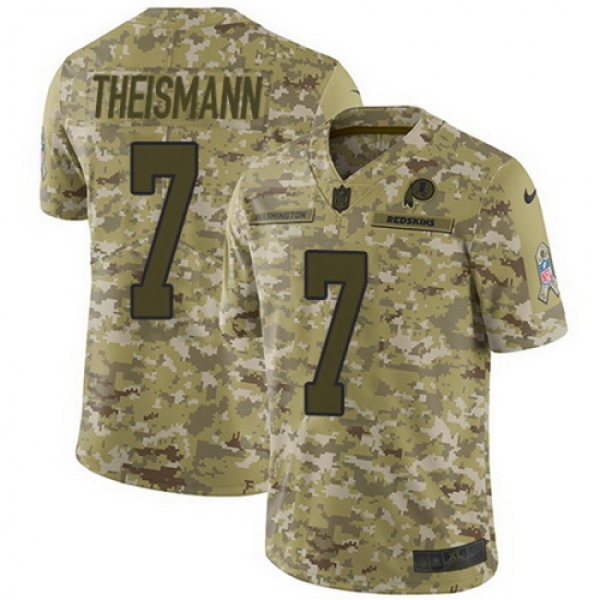 Nike Redskins #7 Joe Theismann Camo Mens Stitched NFL Limited 2018 Salute To Service Jersey Nike Redskins #7 Joe Theismann Camo Mens Stitched NFL Limited 2018 Salute To Service Jersey