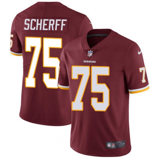Nike Redskins #75 Brandon Scherff Burgundy Red Team Color Mens Stitched NFL Vapor Untouchable Limited Jersey Nike Redskins #75 Brandon Scherff Burgundy Red Team Color Mens Stitched NFL Vapor Untouchable Limited Jersey