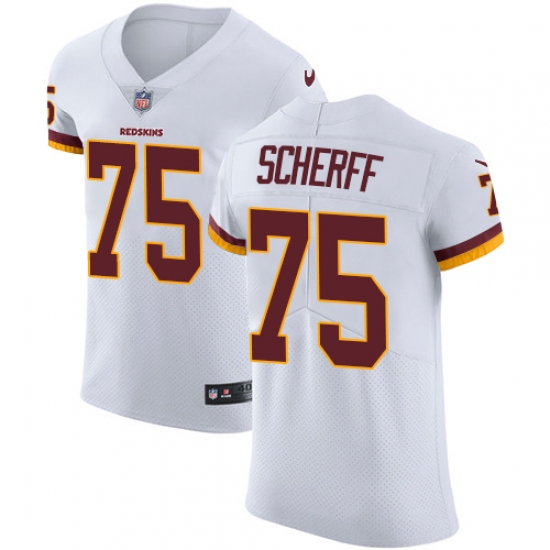 Nike Redskins #75 Brandon Scherff White Mens Stitched NFL Vapor Untouchable Elite Jersey Nike Redskins #75 Brandon Scherff White Mens Stitched NFL Vapor Untouchable Elite Jersey