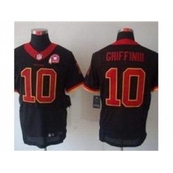 Nike Washington Redskins 10 Robert Griffin III Black Elite 80TH Patch NFL Jersey Nike Washington Redskins 10 Robert Griffin III Black Elite 80TH Patch NFL Jersey