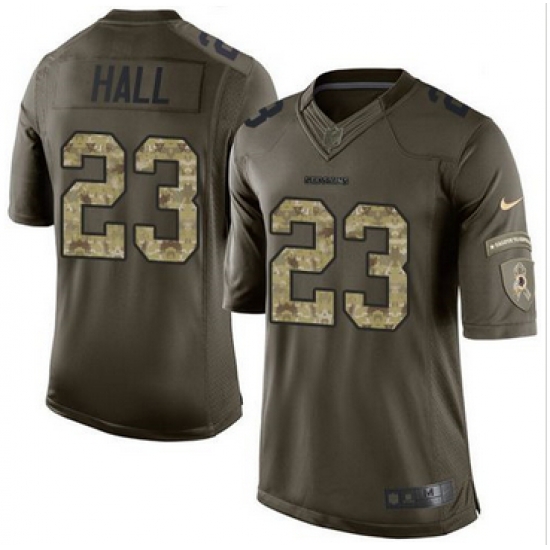 Nike Washington Redskins #23 DeAngelo Hall Green Men 27s Stitched NFL Limited Salute to Service Jersey Nike Washington Redskins #23 DeAngelo Hall Green Men 27s Stitched NFL Limited Salute to Service Jersey