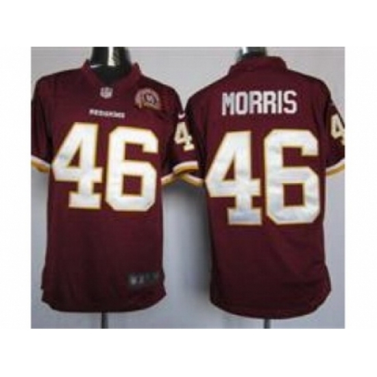Nike Washington Redskins 46 Alfred Morris Red Game 80TH Patch NFL Jersey Nike Washington Redskins 46 Alfred Morris Red Game 80TH Patch NFL Jersey