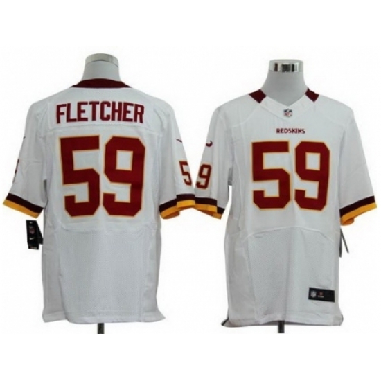 Nike Washington Redskins 59 London Fletcher White Elite NFL Jersey Nike Washington Redskins 59 London Fletcher White Elite NFL Jersey