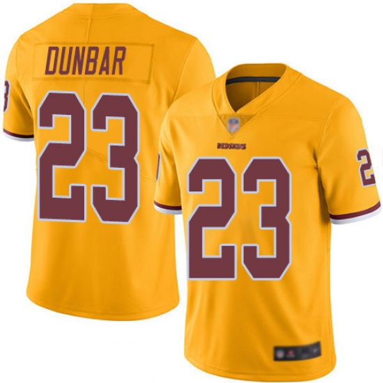 Redskins 23 Quinton Dunbar Gold Men Stitched Football Limited Rush Jersey Redskins 23 Quinton Dunbar Gold Men Stitched Football Limited Rush Jersey