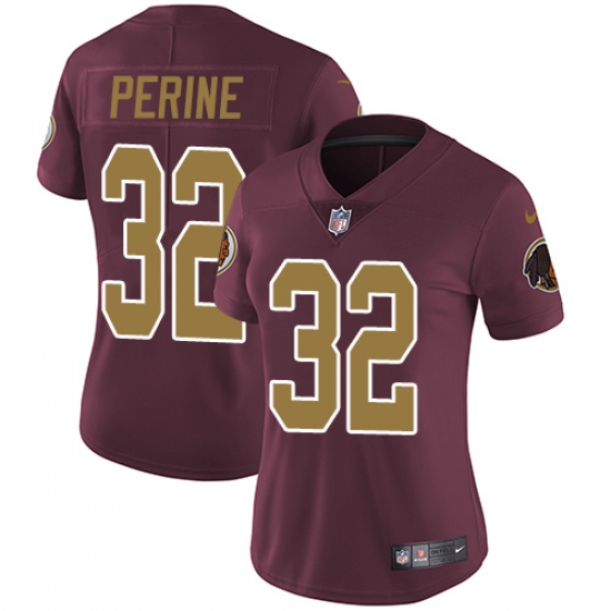 Nike Redskins #32 Samaje Perine Burgundy Red Alternate Womens Stitched NFL Vapor Untouchable Limited Jersey Nike Redskins #32 Samaje Perine Burgundy Red Alternate Womens Stitched NFL Vapor Untouchable Limited Jersey