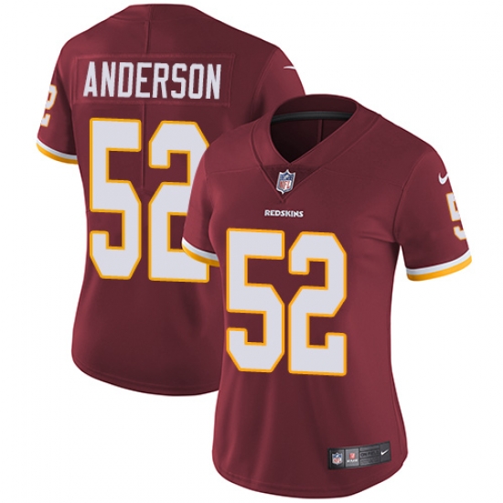 Nike Redskins #52 Ryan Anderson Burgundy Red Team Color Womens Stitched NFL Vapor Untouchable Limited Jersey Nike Redskins #52 Ryan Anderson Burgundy Red Team Color Womens Stitched NFL Vapor Untouchable Limited Jersey