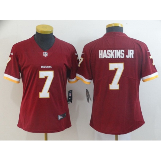 Nike Redskins 7 Dwayne Haskins Jr Burgundy Women Vapor Untouchable Limited Jersey Nike Redskins 7 Dwayne Haskins Jr Burgundy Women Vapor Untouchable Limited Jersey