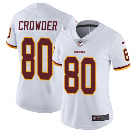 Nike Redskins #80 Jamison Crowder White Womens Stitched NFL Vapor Untouchable Limited Jersey Nike Redskins #80 Jamison Crowder White Womens Stitched NFL Vapor Untouchable Limited Jersey
