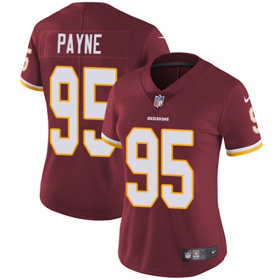 Nike Redskins #95 Da Ron Payne Burgundy Red Team Color Womens Stitched NFL Vapor Untouchable Limited Jersey Nike Redskins #95 Da Ron Payne Burgundy Red Team Color Womens Stitched NFL Vapor Untouchable Limited Jersey