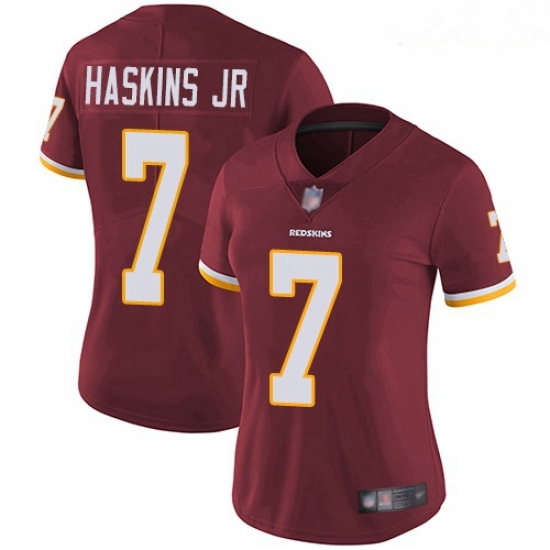 Redskins #7 Dwayne Haskins Jr Burgundy Red Team Color Women Stitched Football Vapor Untouchable Limited Jersey Redskins #7 Dwayne Haskins Jr Burgundy Red Team Color Women Stitched Football Vapor Untouchable Limited Jersey