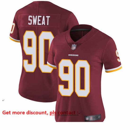 Redskins 90 Montez Sweat Burgundy Red Team Color Women Stitched Football Vapor Untouchable Limited Jersey Redskins 90 Montez Sweat Burgundy Red Team Color Women Stitched Football Vapor Untouchable Limited Jersey