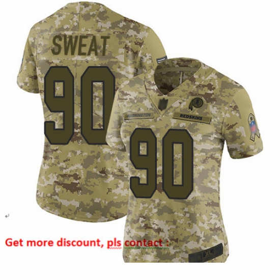 Redskins 90 Montez Sweat Camo Women Stitched Football Limited 2018 Salute to Service Jersey Redskins 90 Montez Sweat Camo Women Stitched Football Limited 2018 Salute to Service Jersey