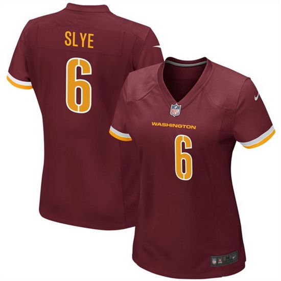 Women Washington Commanders 6 Joey Slye Burgundy Stitched Jersey Run Small Women Washington Commanders 6 Joey Slye Burgundy Stitched Jersey Run Small