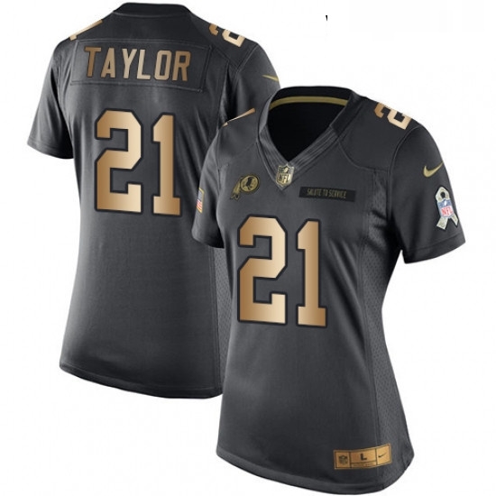 Womens Nike Washington Redskins 21 Sean Taylor Limited BlackGold Salute to Service NFL Jersey Womens Nike Washington Redskins 21 Sean Taylor Limited BlackGold Salute to Service NFL Jersey