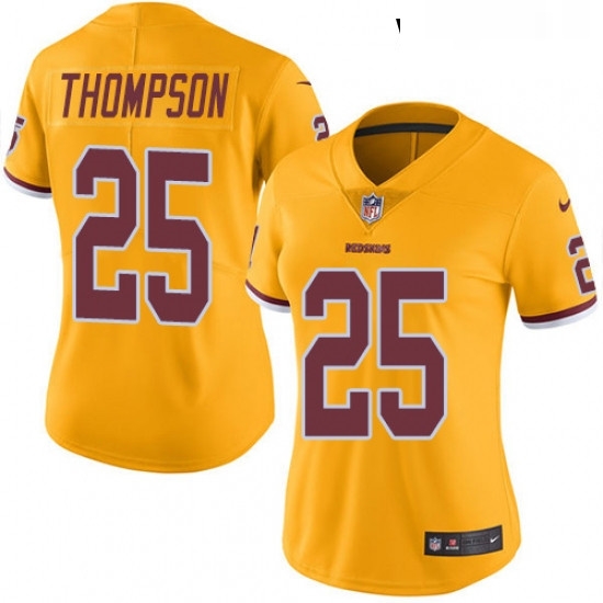 Womens Nike Washington Redskins 25 Chris Thompson Limited Gold Rush Vapor Untouchable NFL Jersey Womens Nike Washington Redskins 25 Chris Thompson Limited Gold Rush Vapor Untouchable NFL Jersey