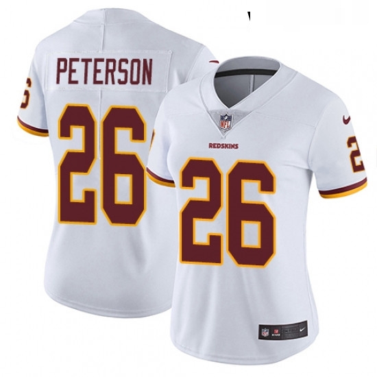 Womens Nike Washington Redskins 26 Adrian Peterson White Vapor Untouchable Limited Player NFL Jersey Womens Nike Washington Redskins 26 Adrian Peterson White Vapor Untouchable Limited Player NFL Jersey